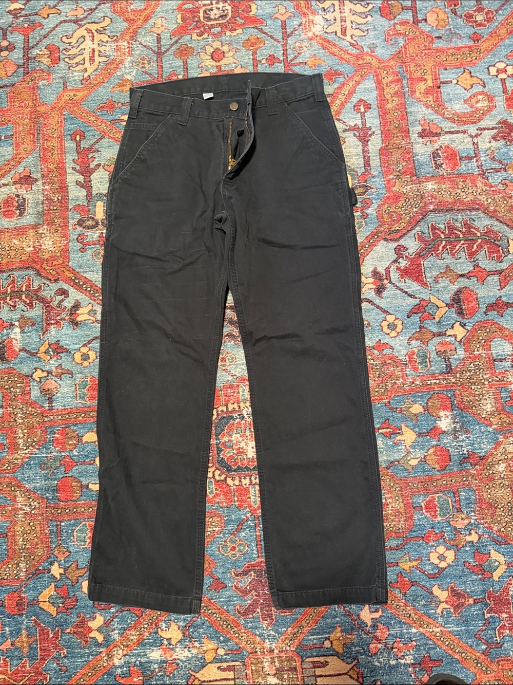 Carhartt Black Straight-Leg Pants
